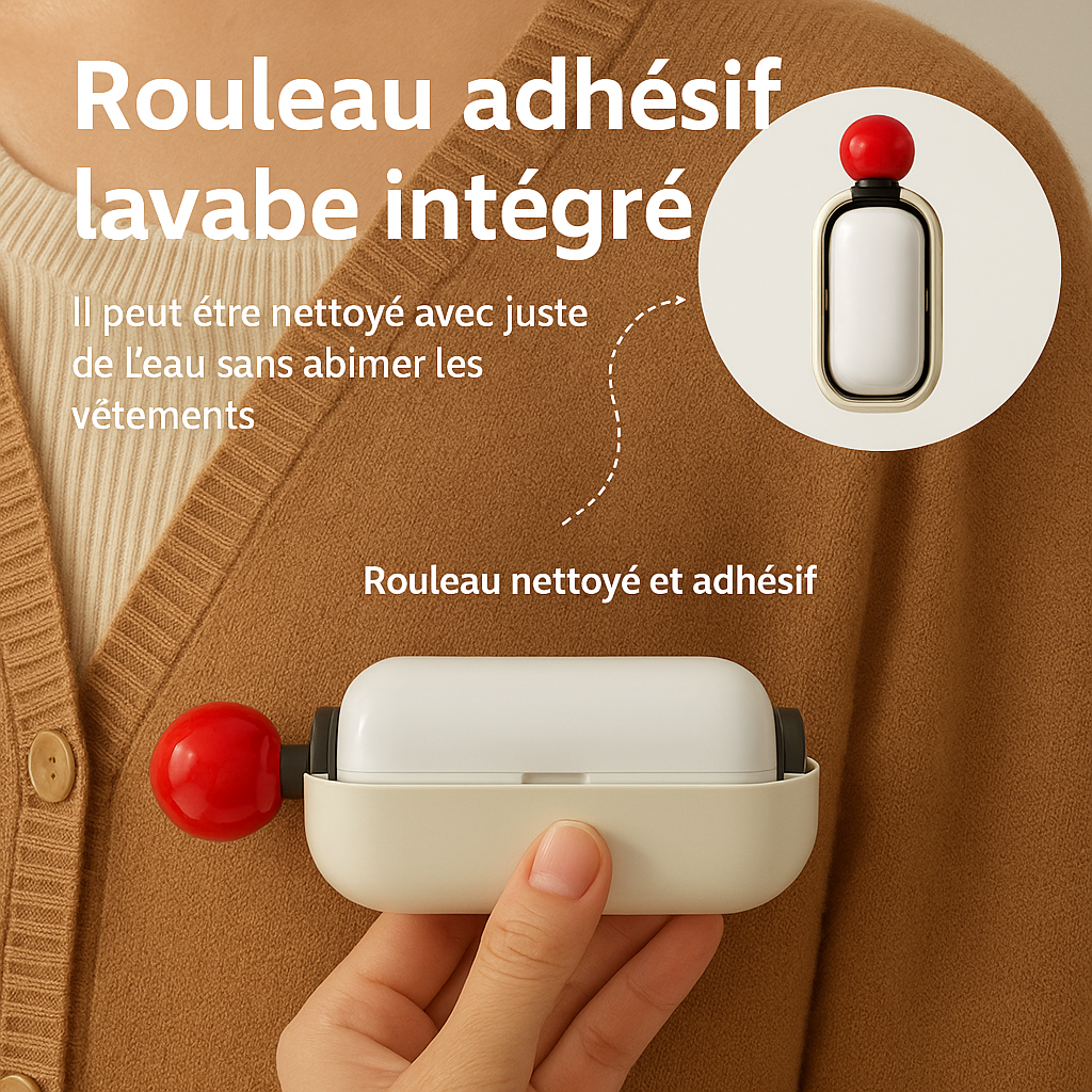 Rouleau Collant Réutilisable – Nettoyage Instantané Sans Effort ✨