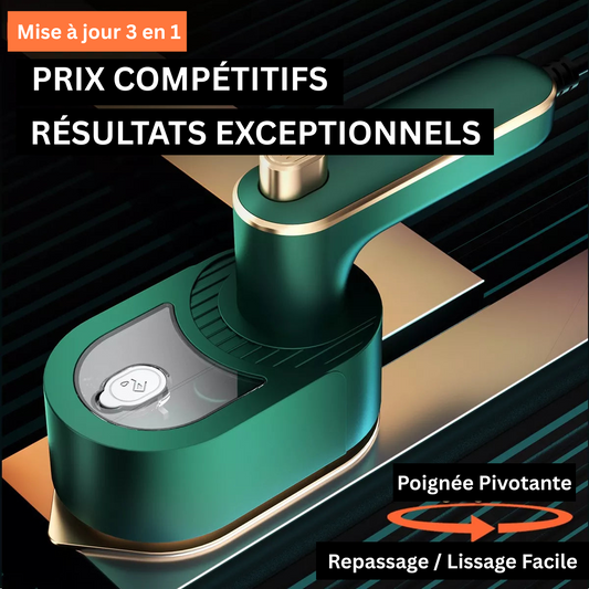Défroisseur Vapeur Portable – Zéro plis en 30 secondes, sans planche ni effort !