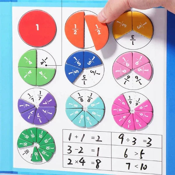 Démonstrateur de disque magnétique, Magnetic Score Disk Demonstrator, Puzzle éducatif de fraction magnétique, carreaux de fraction magnétique, cercles de fraction, manipulateurs de fractions (Blue Démonstrateur de disque magnétique, Magnetic Score Disk Demonstrator, Puzzle éducatif de fraction magnétique, carreaux de fraction magnétique, cercles de fraction, manipulateurs de fractions (Blue