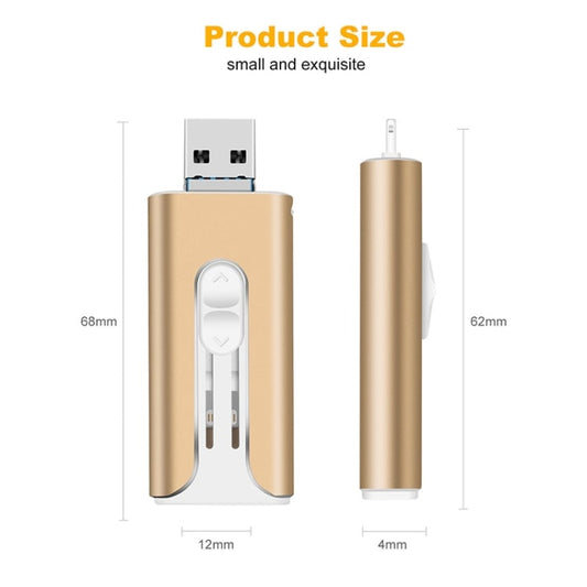 FileNest™ 4-en-1 – Stockage Portable USB (compatible iPhone, iPad, Android, PC et Mac)