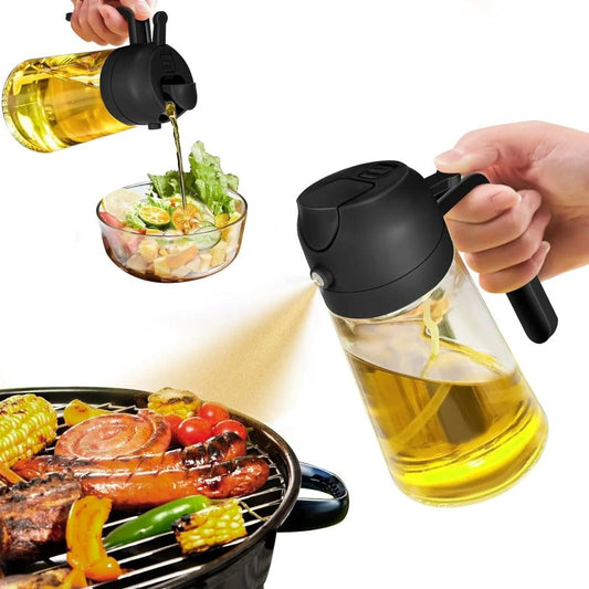 Pulvérisateur d’Huile 2-en-1 — Contrôle Précis, Cuisine Propre & Résultats Parfaits à Chaque Utilisation 🍳✨