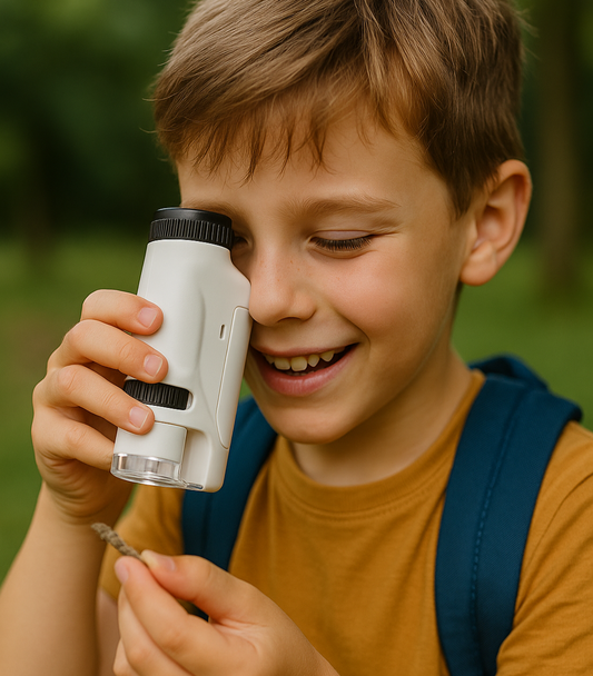 Microscope de Poche pour Enfants – Explore le Monde Invisible ! 🔬