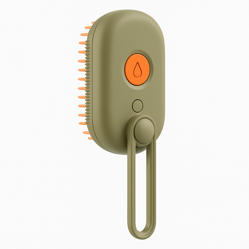 PoilDouce™ – Brosse Vapeur Magique pour Démêler, Nettoyer pis Masser ton Animal !